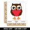Owl Holding Heart Waterproof Vinyl Phone Tablet Laptop Water Bottle Sticker Set - 5 Pack